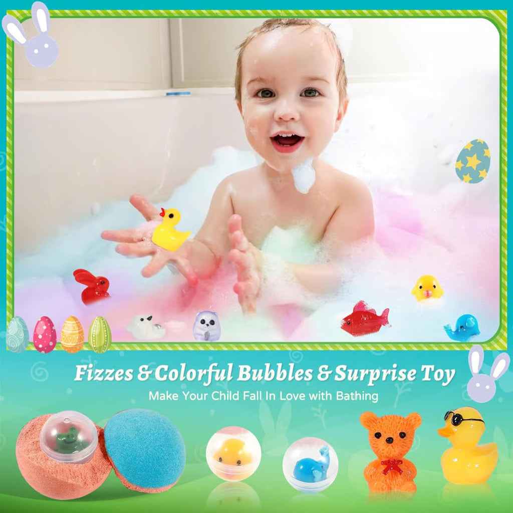 🔥2026 New Upgrade - 🛁 Natural Bath Bombs for Kids with Mega Bubbles & Surprise Inside 🥚✨