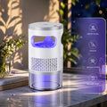 ( set of 2 ) Indoor Insect Trap with Light and Suction Non Zapper Flying Bug Catcher for Mosquitoes Fruit Flies Gnats and Moths for Home Use