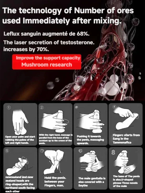 【Effect in one second】 leech essential oil for male enlargement (pack of 3 )