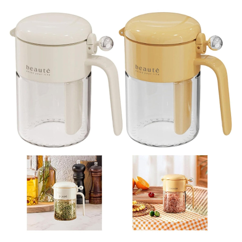 (pack of 6 Container)Spice Jar Compact Premium Seasoning Bottle Multifunction Seasoning Container White|Home & Garden|Kitchen, Dining & Bar|Kitchen Storage & Organization|Spice Jars & Racks