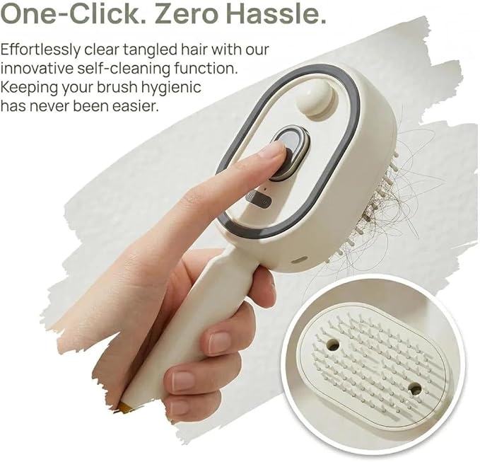 2026 New Electric Steam Brush, Electric Steam Brushs for Hair, Rechargeable Steam Hair Straightener, Detangling Steams Brush, Reduce Frizz, Nourishes Hairs, Anti-Static