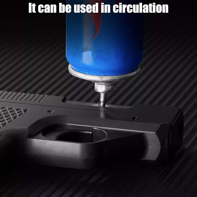 Lighter Gun with Cigarette Cases, Windproof Lighter, Jet Lighter, Refillable Butane Gas, Cool Windproof Jet Shape