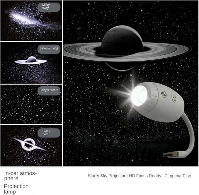 【USB Powered Focus Adjustable】2026 Star Projector Night Light Galaxy Nebula Lamp