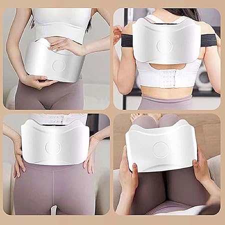 Abdominal Massager, Vibration Belt Waist Trainer, 9.84x5.51x2.76 inches Safe Fat Burner, Wireless with 3 Modes Design, Body Sculpting Massager for Home Gym, Recovery, Relaxation
