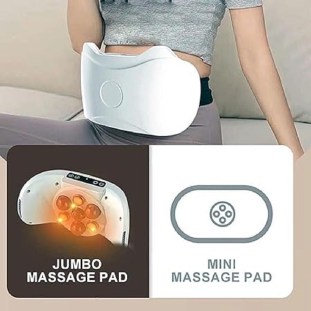 Abdominal Massager, Vibration Belt Waist Trainer, 9.84x5.51x2.76 inches Safe Fat Burner, Wireless with 3 Modes Design, Body Sculpting Massager for Home Gym, Recovery, Relaxation