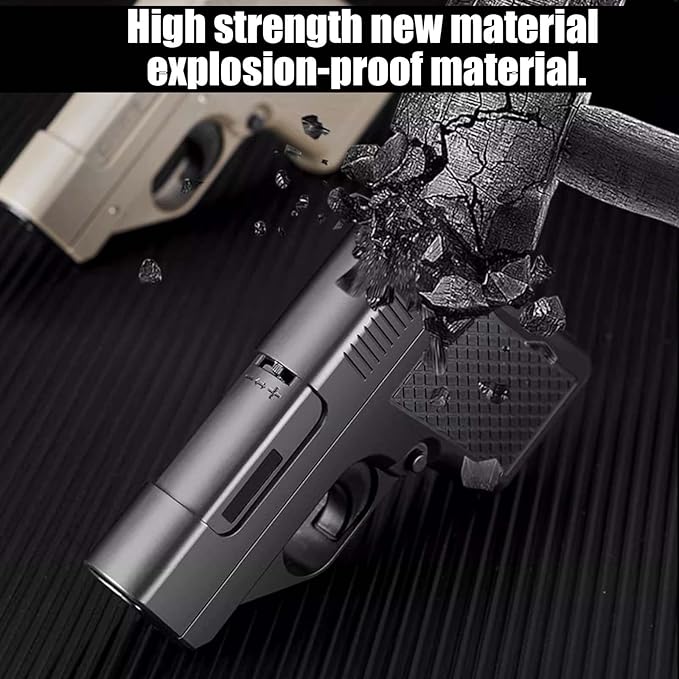 Lighter Gun with Cigarette Cases, Windproof Lighter, Jet Lighter, Refillable Butane Gas, Cool Windproof Jet Shape