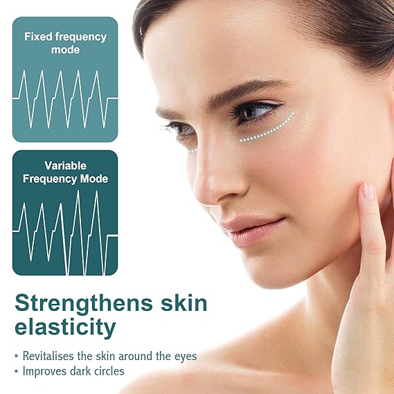 NANSIKE Under Eye Red Light Therapy Glasses, with Eye Massage for Dark Circles, Eye Bags and Eye Wrinkle Elimination