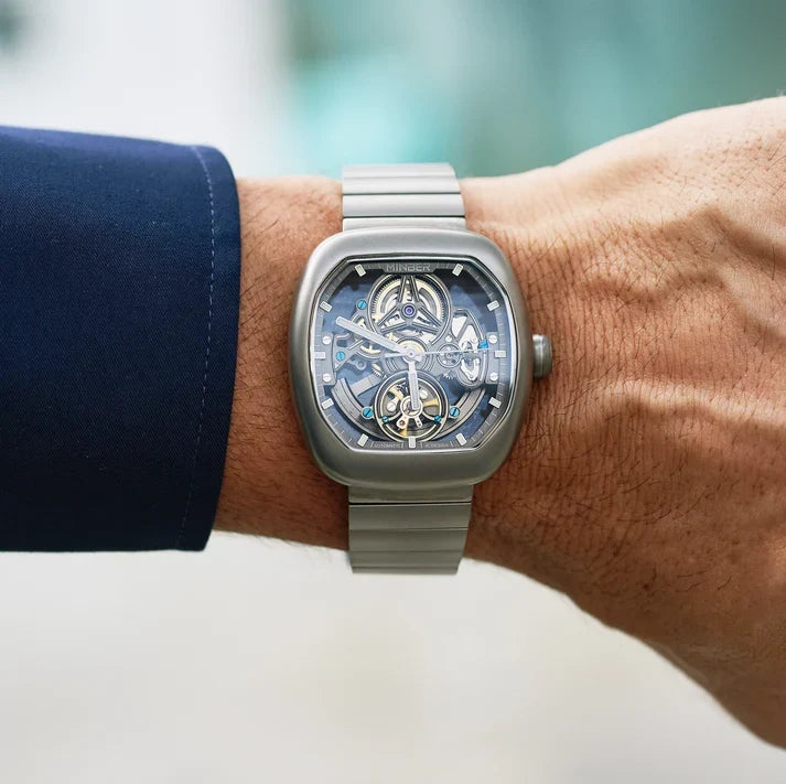 MIMBER Luxury Skeleton Automatic Watch for Men Premium Mechanical Design Stylish Men’s Wrist Watch