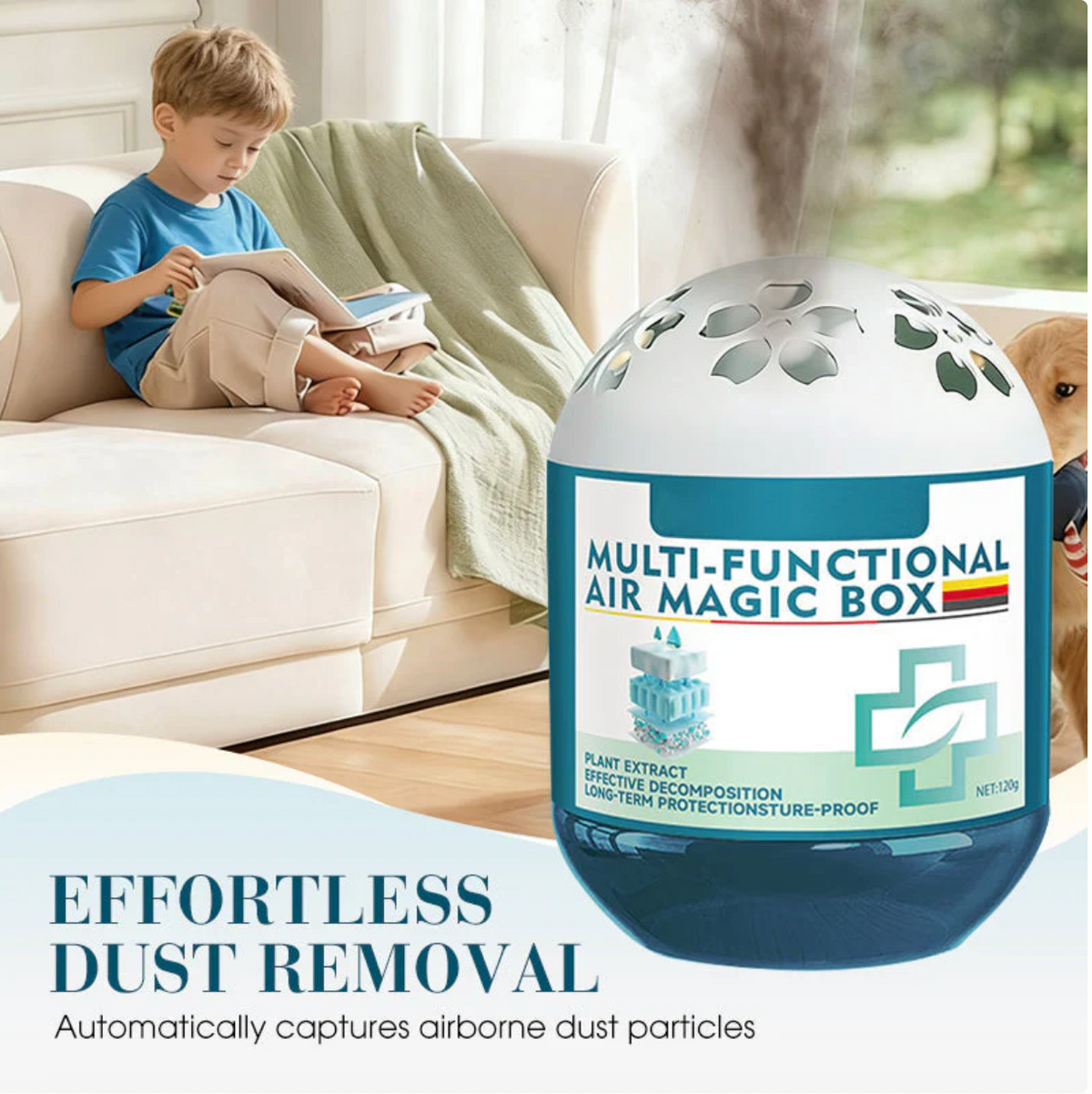 🔥2026 New Collection -(pack of 3)  Limited-Time Offer⏰Indoor Air Purification Dust Removal Magic Box🏠Bringing health to the family.👵👶