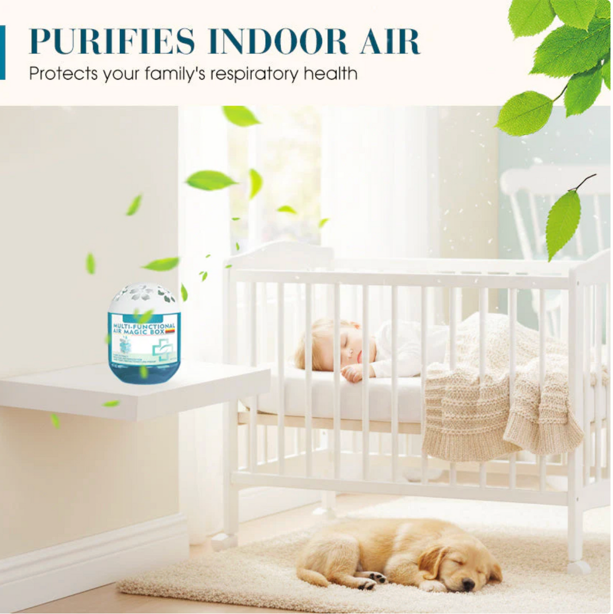 🔥2026 New Collection -(pack of 3)  Limited-Time Offer⏰Indoor Air Purification Dust Removal Magic Box🏠Bringing health to the family.👵👶