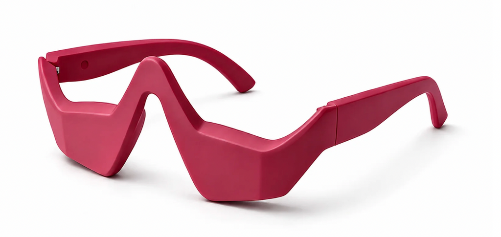 NANSIKE Under Eye Red Light Therapy Glasses, with Eye Massage for Dark Circles, Eye Bags and Eye Wrinkle Elimination