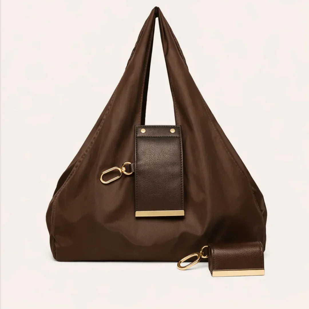 Mini Keychain Tote Bag Large Capacity Lightweight Foldable Shopping Bag Keychain Key Ring Expandable Reusable Tote Bag