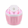 Easy to Use Home Ice Cream Machine Transparent Lid Ice Cream Machine, Lake Blue, EU Plug