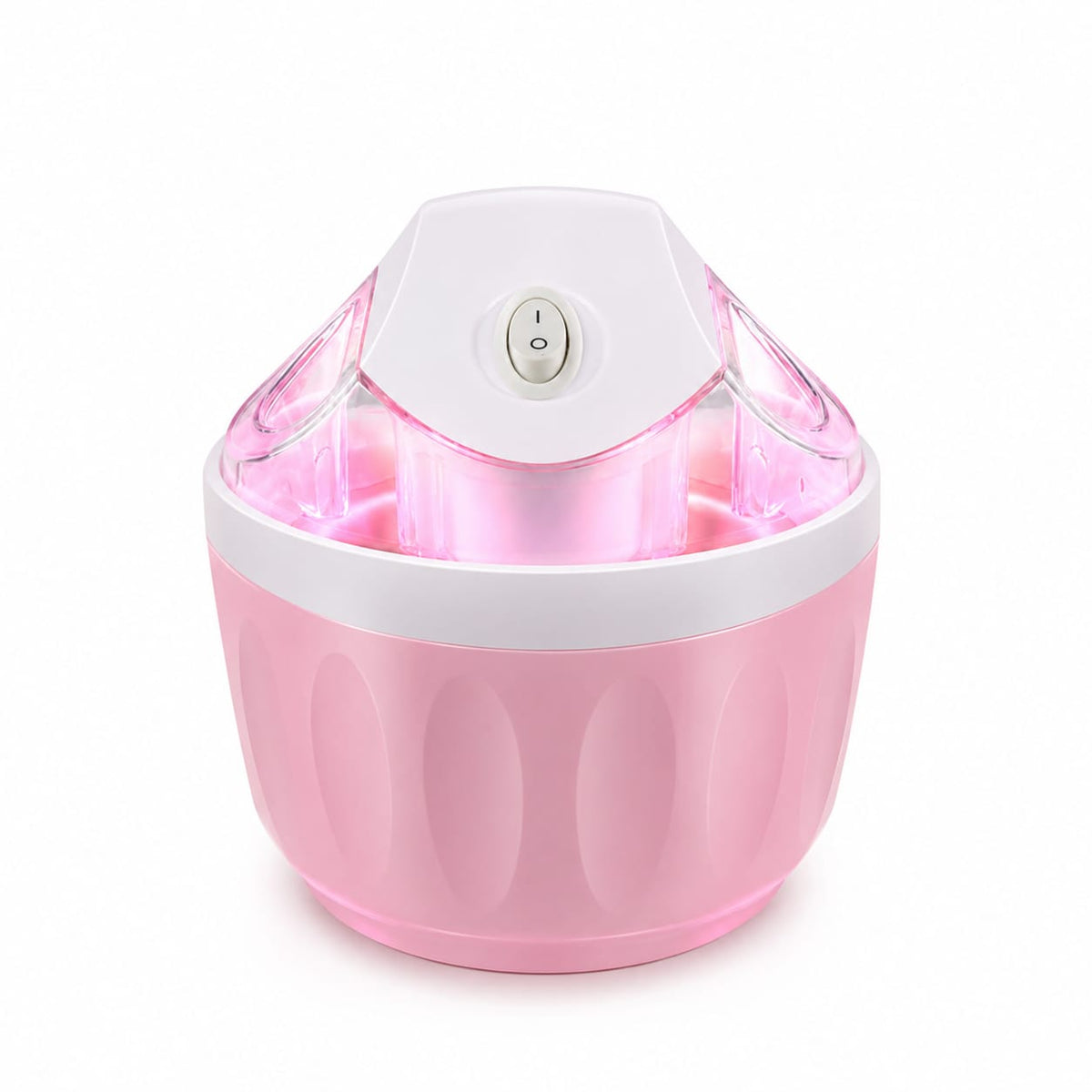 Easy to Use Home Ice Cream Machine Transparent Lid Ice Cream Machine, Lake Blue, EU Plug