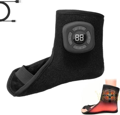 AnkleRelief Pro – Wireless Heated Foot & Ankle Massager Wrap with Adjustable Vibration & Compression