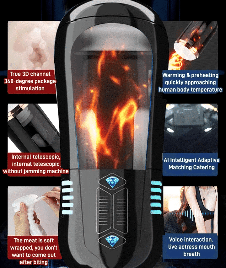 [Discreet Shipping]💥Champion Trainer! Dive into yourself more pleasure , fun , enjoy with Fully Automatic Retractable Sucking Heated Decompression Cup