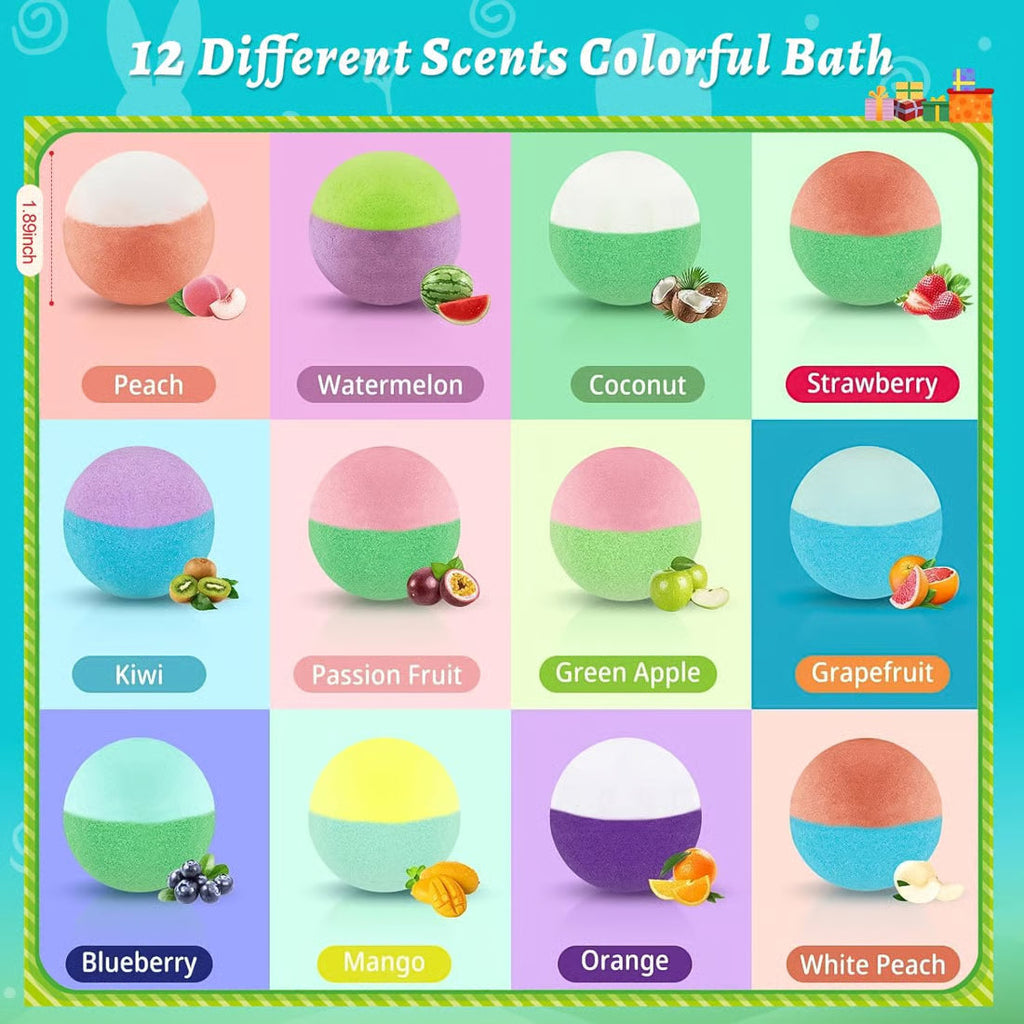 🔥2026 New Upgrade - 🛁 Natural Bath Bombs for Kids with Mega Bubbles & Surprise Inside 🥚✨