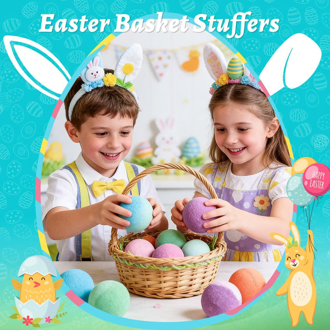 🔥2026 New Upgrade - 🛁 Natural Bath Bombs for Kids with Mega Bubbles & Surprise Inside 🥚✨