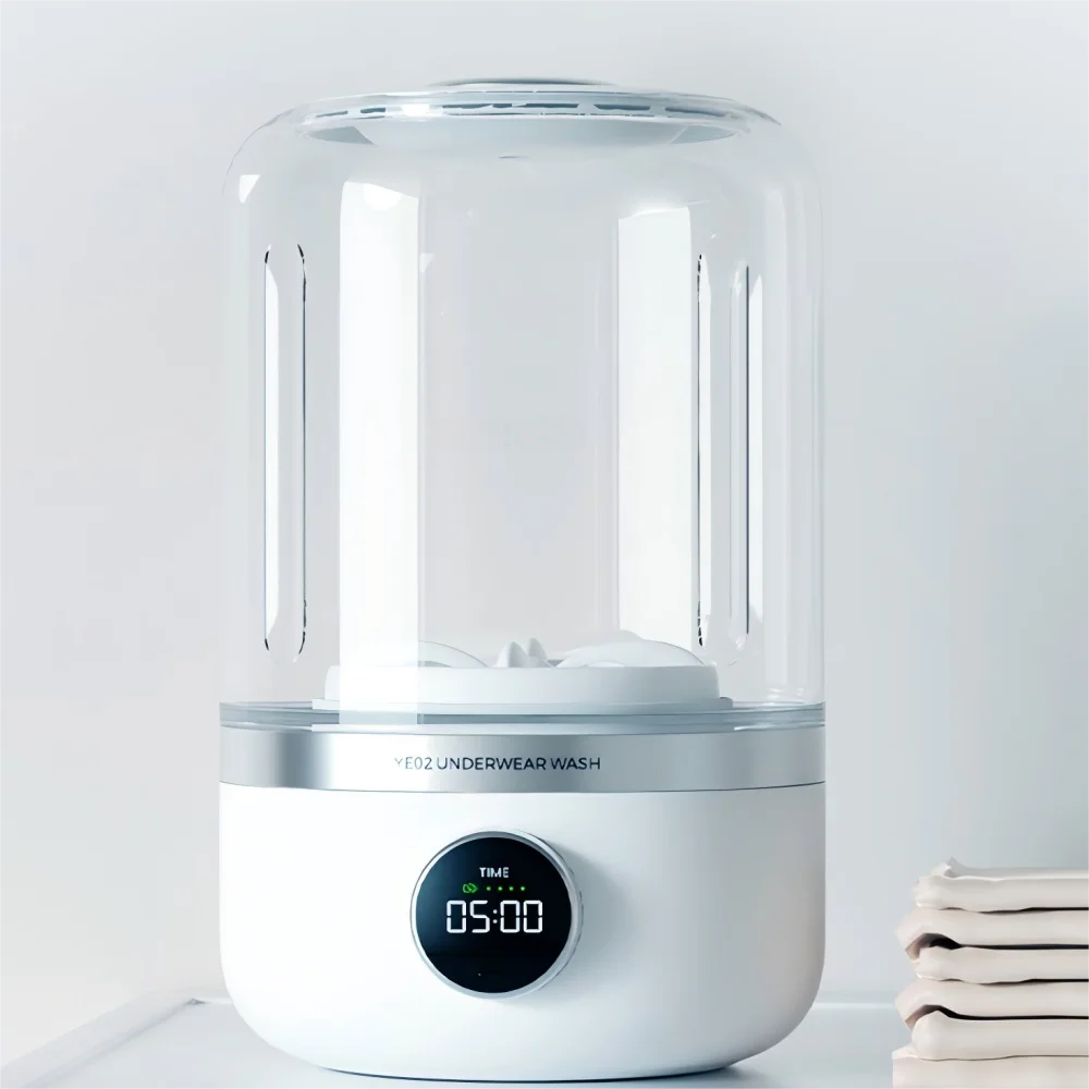 Portable Mini Washing Machine for Travel Underwear Socks Cordless Cleaner