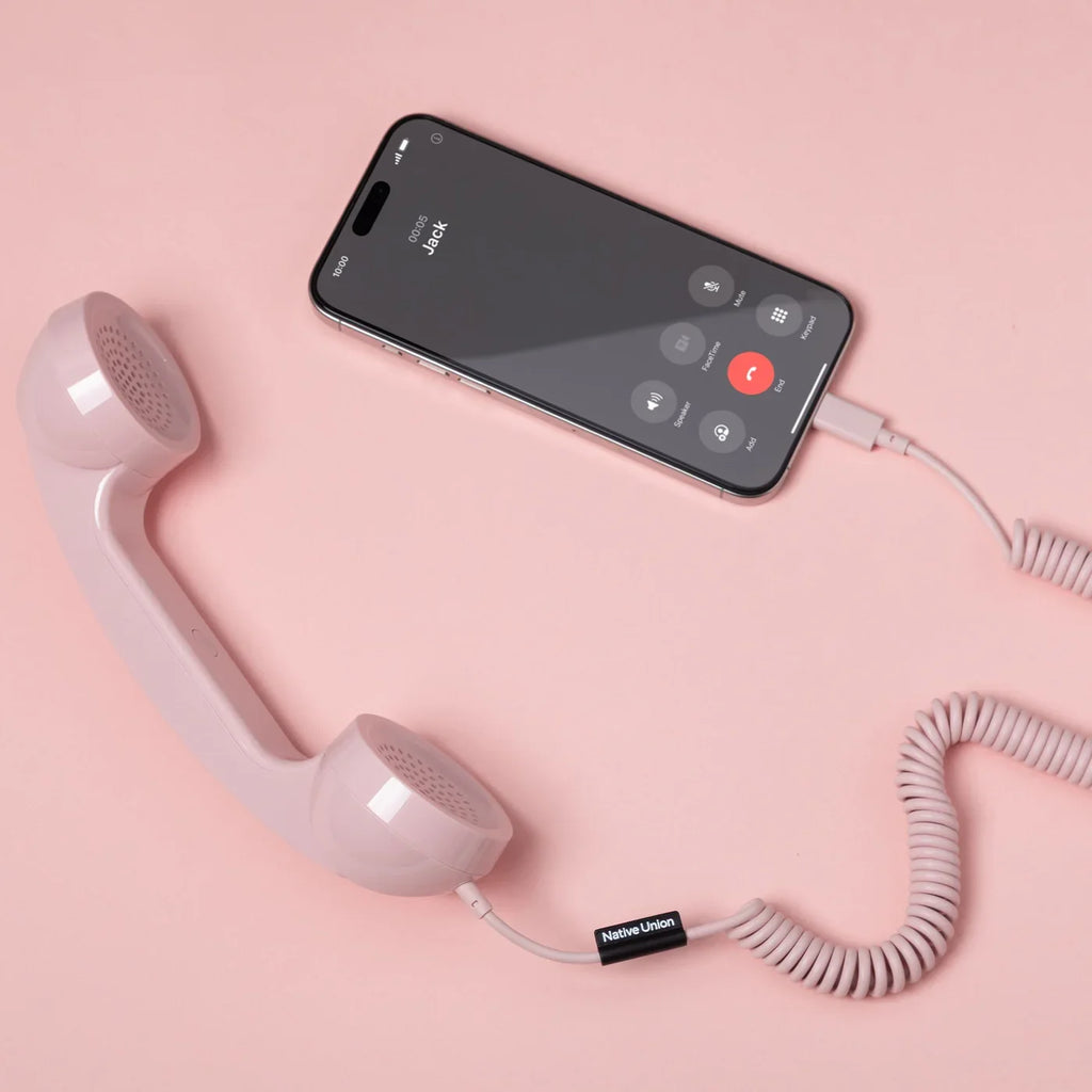 🎙️✨ Retro Type-C Handset Native Union POP Phone Slate The Thoughtful Handset For Modern Devices