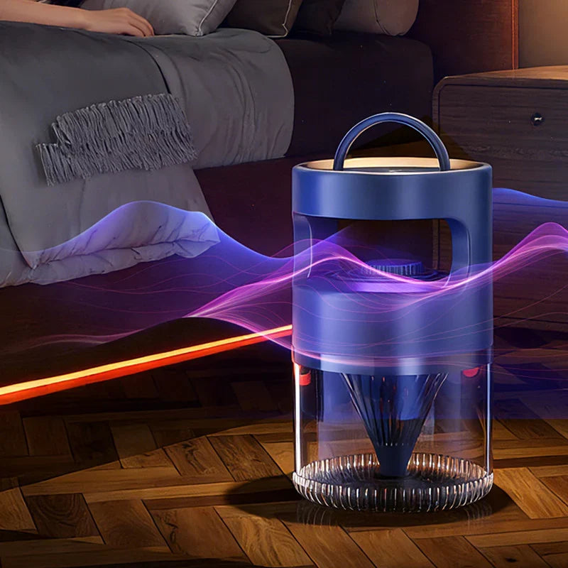 ( set of 2 ) Indoor Insect Trap with Light and Suction Non Zapper Flying Bug Catcher for Mosquitoes Fruit Flies Gnats and Moths for Home Use