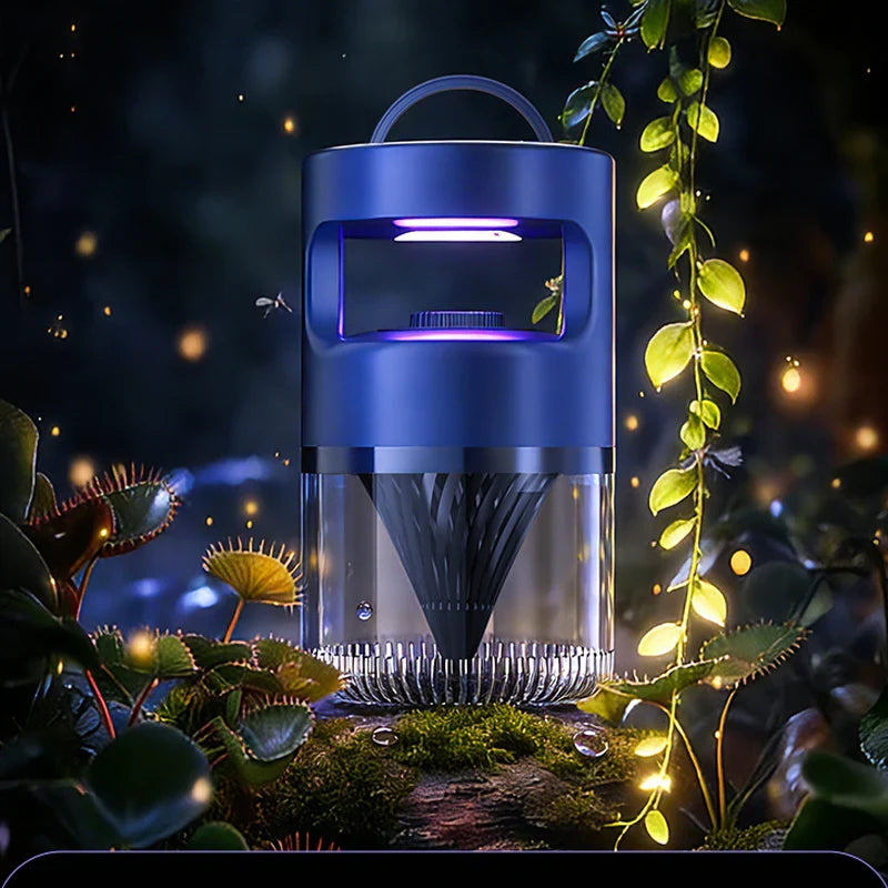 ( set of 2 ) Indoor Insect Trap with Light and Suction Non Zapper Flying Bug Catcher for Mosquitoes Fruit Flies Gnats and Moths for Home Use