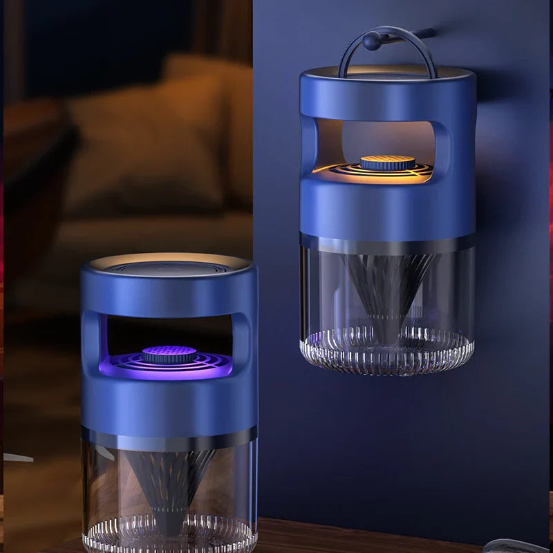 ( set of 2 ) Indoor Insect Trap with Light and Suction Non Zapper Flying Bug Catcher for Mosquitoes Fruit Flies Gnats and Moths for Home Use