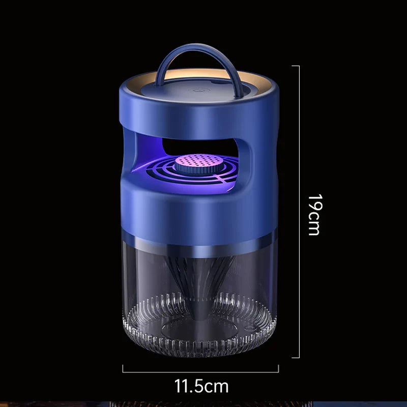 ( set of 2 ) Indoor Insect Trap with Light and Suction Non Zapper Flying Bug Catcher for Mosquitoes Fruit Flies Gnats and Moths for Home Use